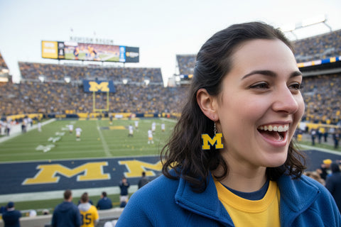 Go Blue U of M Earrings