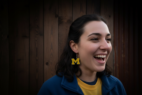 Go Blue U of M Earrings