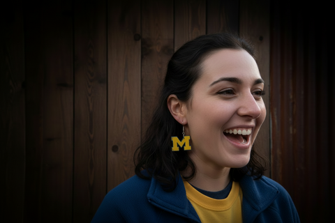 Michigan U of M earings