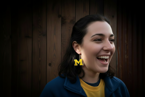 Michigan U of M earings