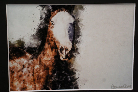 Genna Card Copper Spirit Horse Print