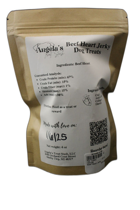 Beef Heart Jerky Treats-Angela's treat stash