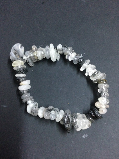 Rutilated Quartz Chip Bracelet by Pirate Booty and Crystal Treasures