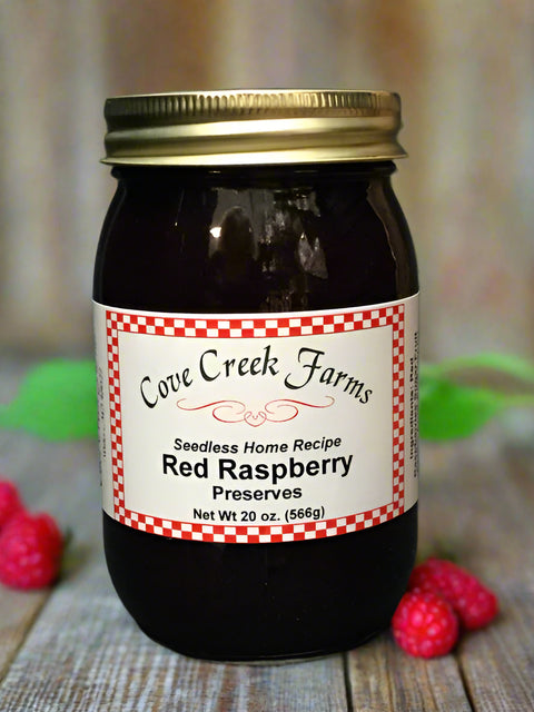 Red Raspberry Preserves by Cove Creek Farms