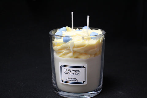 Tasty Worx Candle Co Blueberry Lemon Whip Dessert Candle