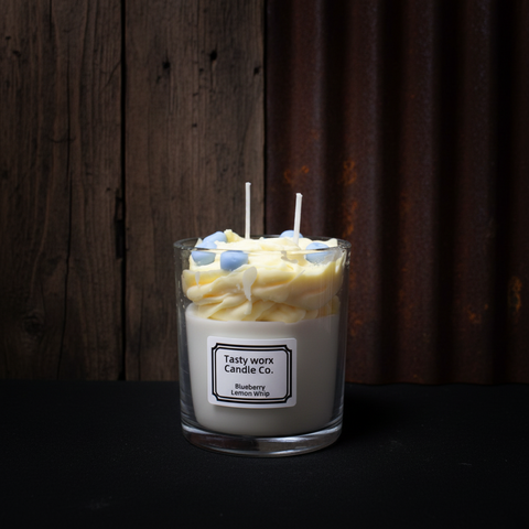 Tasty Worx Candle Co Blueberry Lemon Whip Dessert Candle