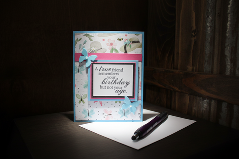 Thinking Of You Floral Boots Greeting Card
