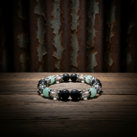 Green Stone Diffuser Bracelet by The Diffuser Bracelet Boutique