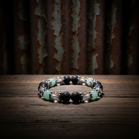 Green Stone Diffuser Bracelet by The Diffuser Bracelet Boutique