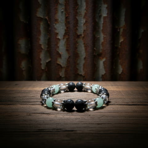 Green Stone Diffuser Bracelet by The Diffuser Bracelet Boutique