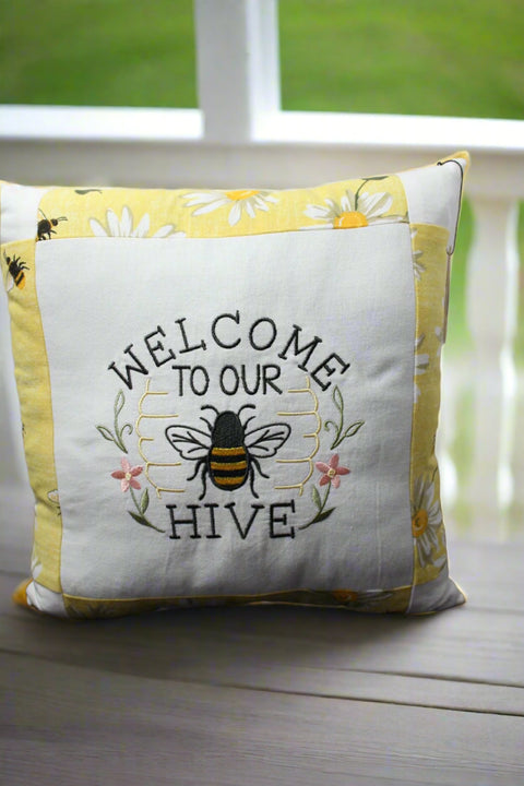Welcome to Our Hive Pillow