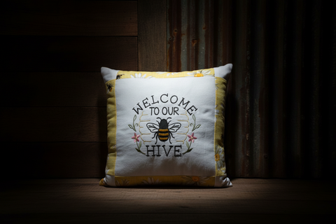 Welcome to Our Hive Pillow