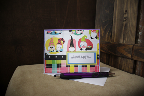 Encouraging Words Gnome Card
