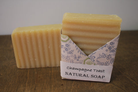 Natural Handmade Champagne Toast Soap by Joellen Clark