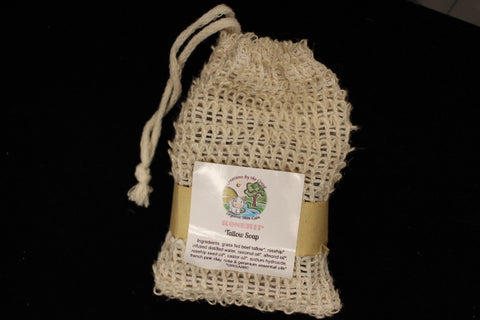 Rosehip Tallow Soap with sisal bag  by Creations by the Creek