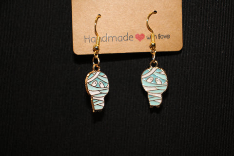 Halloween Mummy Earrings Handmade with Love