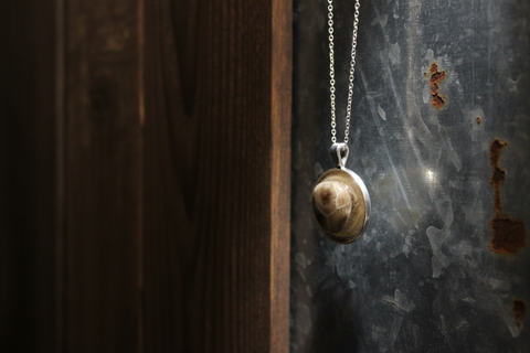Petoskey Stone Chain Size 16" MI Beachrocks 2 Necklaces & Pendants