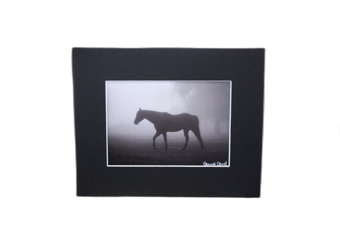 Genna Card Morning Fog Horse Print