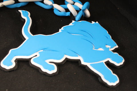 Honolulu Blue Detroit Lions Fan Chain