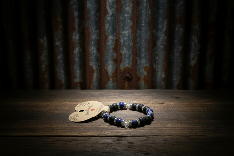 Blue Gemstone Essential Oil Diffuser Bracelet