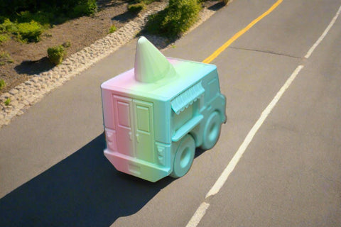 3-D Printed Multi Color Unicorn Ice Cream Truck by ALM