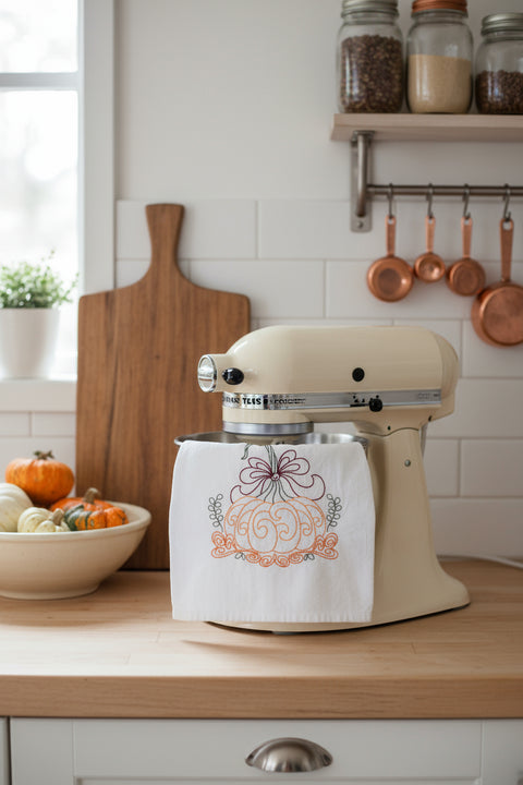 Thankful Grateful Blessed Tea Towel