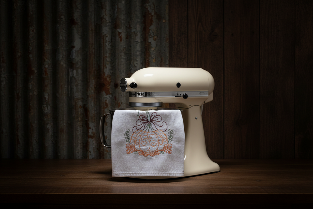 Thankful Grateful Blessed Tea Towel