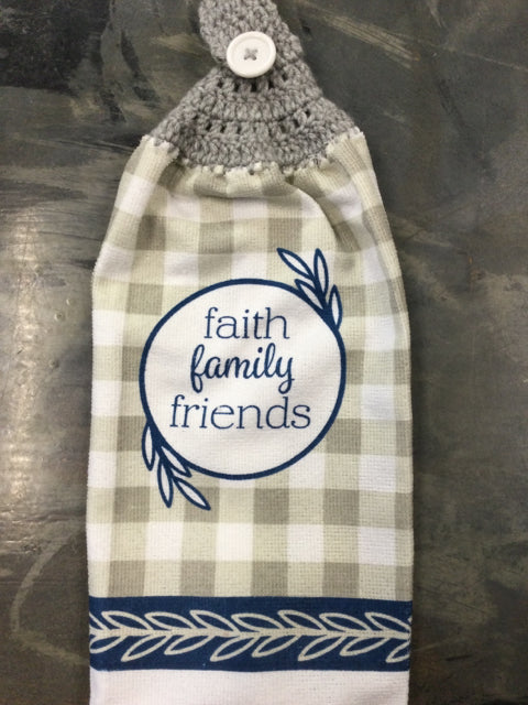 Faith, Family, Friends Towel by Gramma Jan
