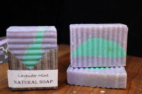 Natural Handmade Lavender Mint Soap by Joellen Clark