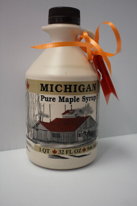 32 fl. Ounces US Grade A Pure Michigan Dark Robust Taste Maple Syrup