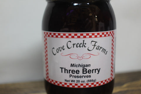 Michigan Three Berry Preserves by Cove Creek Farms
