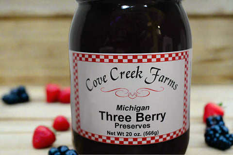 Michigan Three Berry Preserves by Cove Creek Farms