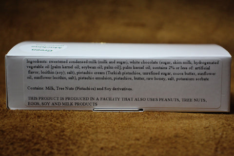 1/4 Pound Armada Fudge and Confections Pistachio Fudge