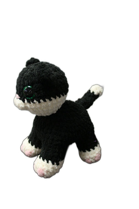 Plush Tuxedo Cat by Pillows and Plush