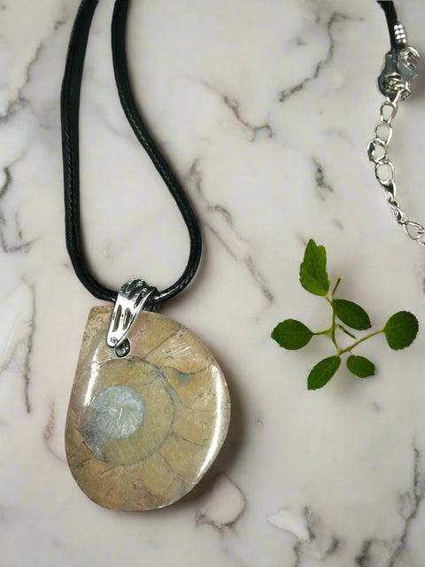 Ammonite Necklace by Pirate Booty and Crystal Treasures