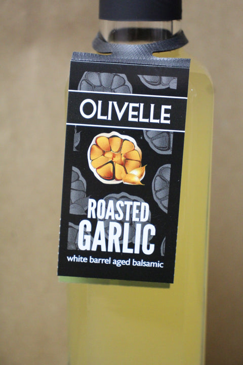 Roasted Garlic White Barrel Aged Balsamic by Olivelle