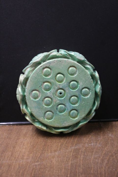 Green White Lotus Incense Holder by Gypsy Soul Accessories