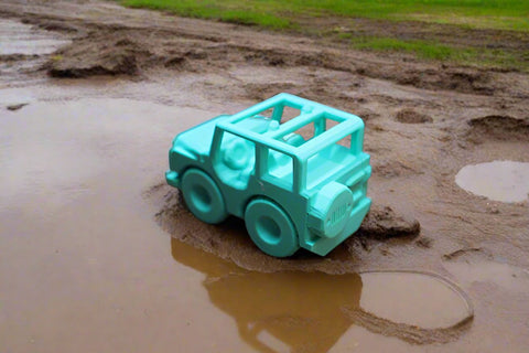 3-D Printed in PLace Teal Offroad Vehicle by AMLinspirations Toys