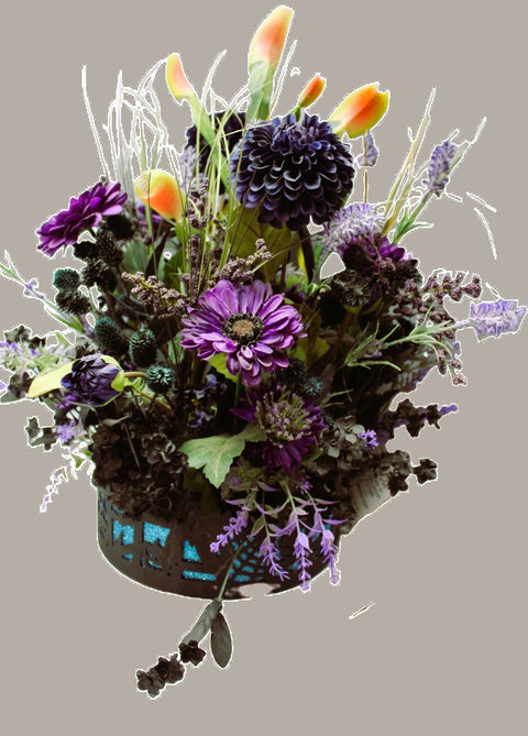 Spooky Midnight Bloom - Halloween Floral Arrangement