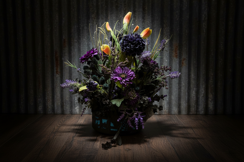 Spooky Midnight Bloom - Halloween Floral Arrangement