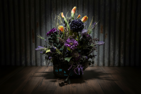 Spooky Midnight Bloom - Halloween Floral Arrangement
