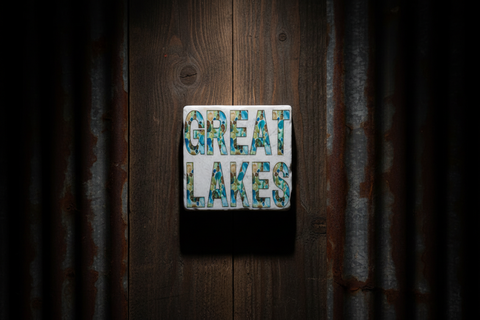 Great Lakes Stone Patterned Tile Coaster by Ravaged Barn