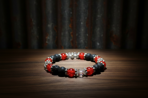 Red Crystal Diffuser Bracelet by The Diffuser Bracelet Boutique