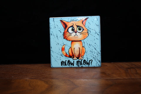 Meow Meow Coaster by June Bugs