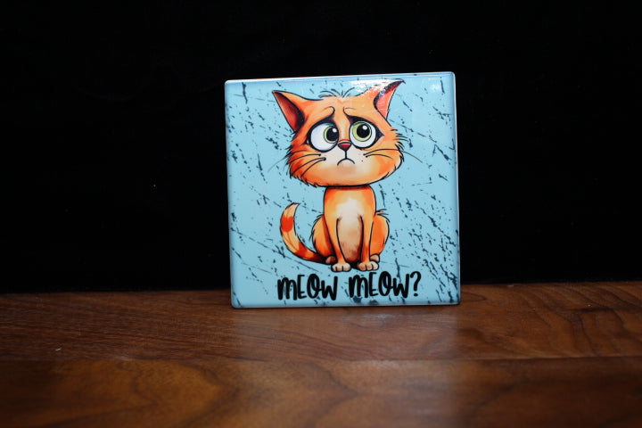 Meow Meow Coaster by June Bugs