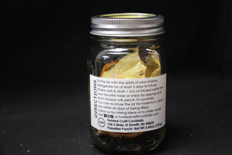 Twisted Craft Cocktails Paradise Punch Infusion Jar