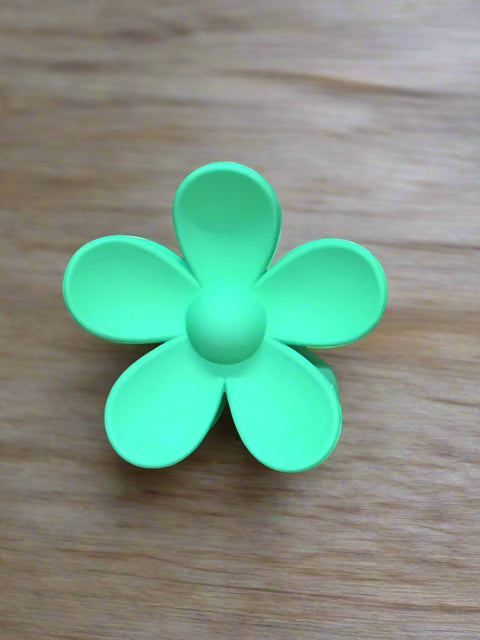 Large SPRING GREEN Flower Hair Clip by Almosta Bee Farm