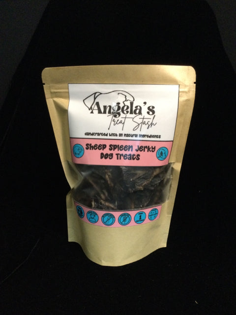 Sheep Spleen Jerky Treats by Angela's Treat Stash