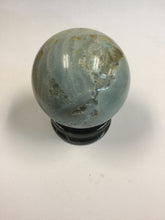 Load image into Gallery viewer, 62mm Caribbean Blue Calcite Sphere by Pirate Booty and Crystal Treasures
