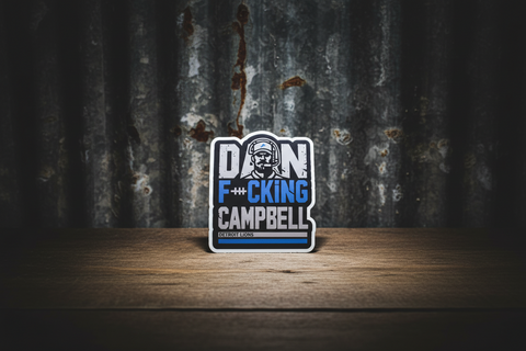 Dan Cambell Sticker Armade in MI Stickers
